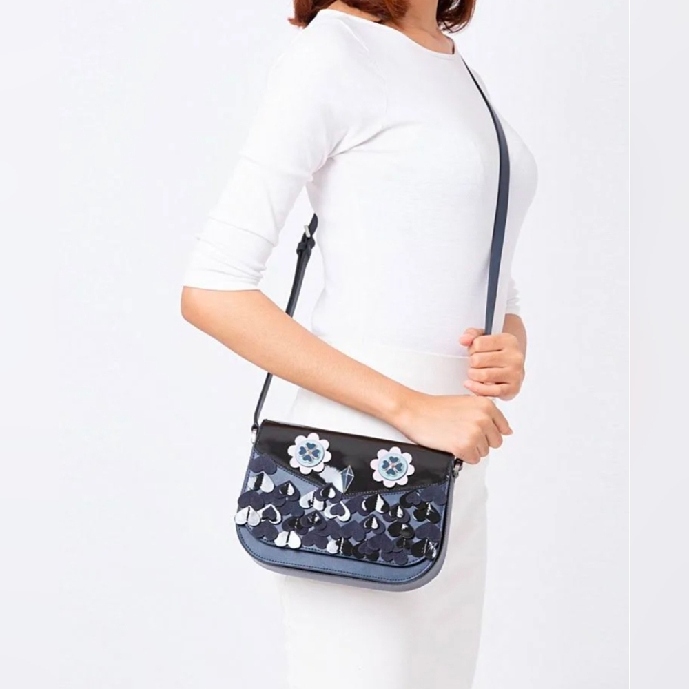 Kate Spade Limited Edition Zibbi Medium Flap Shoulder Bag Crossbody Purse